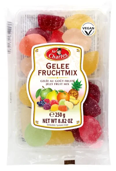 SIR CHARLES Sugared Jellies with Fruit Flavouring 250g*20