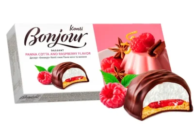 KONTI Bonjour Dessert Panna Cotta and Raspberry(HALAL) 232g*9