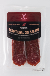 ALEF Traditional Dry Beef & Pork Salami Sliced 4oz*15