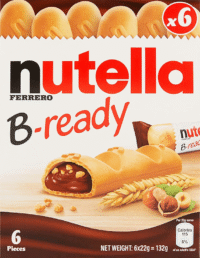 NUTELLA Ferrero B-ready Chocolate Biscuits 132g*16
