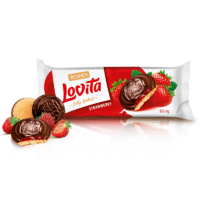 ROSHEN Jelly Cookies Lovita Strawberry #4260 (Kosher&Halal)135g*21