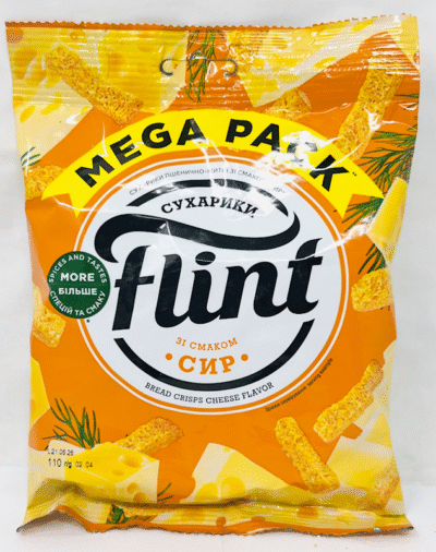 FLINT Wheat-Rye Rusks ""Sukhariki"" Cheese 110g*40