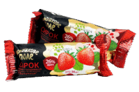 VOLOSHKOVE POLE Choco Glazed Cheesecake w/Strawberry Filling 36g*30