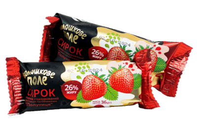 VOLOSHKOVE POLE Choco Glazed Cheesecake w/Strawberry Filling 36g*30