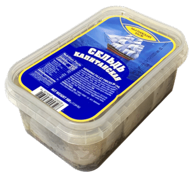 BALTIYSKIY ULOV Herring Fillet-Piece Kapitanskaya 500g*12 (Square Tray)